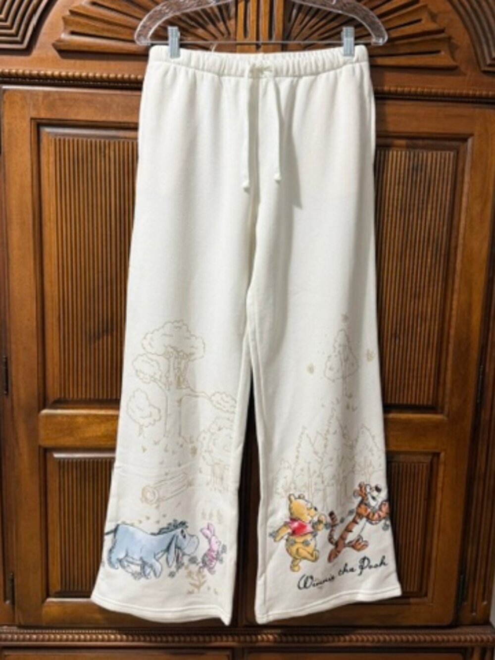 Disney Winnie the Pooh & Friends Wide Leg Graphic Lounge Pants Size S
